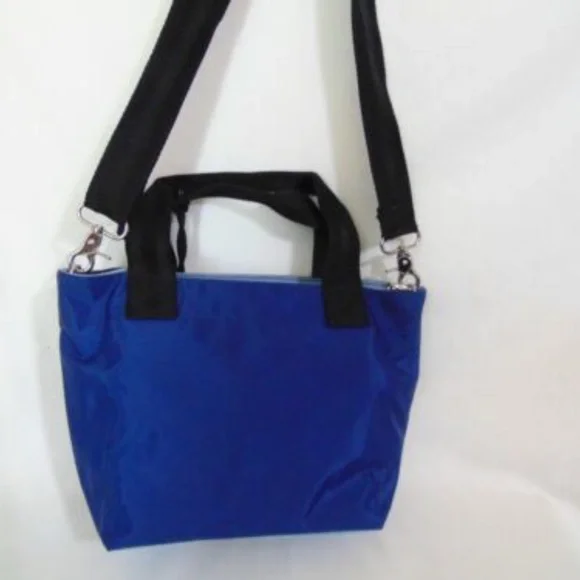 Studio 33 Small Navy/Light Blue Nylon Tote - Picture 4 of 8